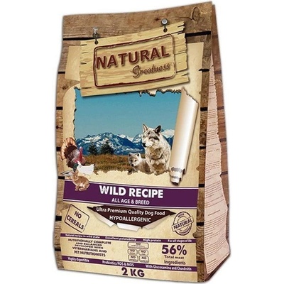 Natural Greatness Wild Recipe kačka morka kura a králik 2 kg