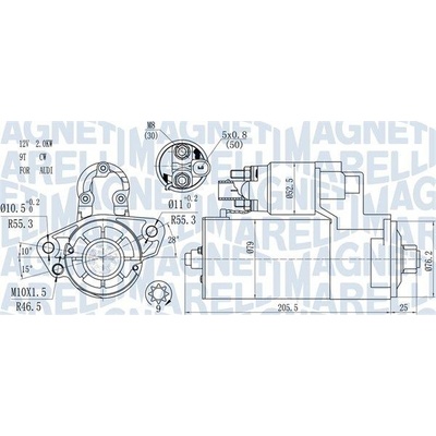 Štartér MAGNETI MARELLI 063721521010