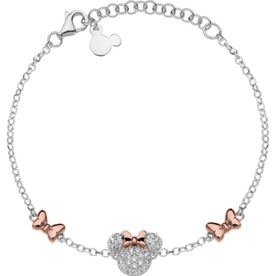 Disney Krásny strieborný bicolor náramok Minnie Mouse BS00041TZWL55.CS