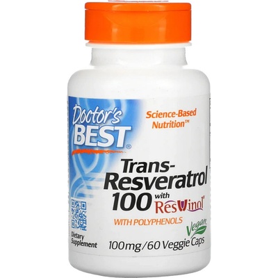 Doctor’s Best Trans-Resveratrol with ResVinol-25 100mg 60 kapslí