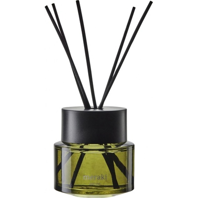 Meraki Aroma difuzér Oud Leaf 100 ml zelená barva sklo