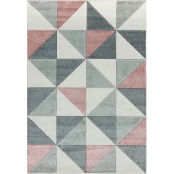 Makro Abra Sketch SK05 Geometrický vzor šedý krémový