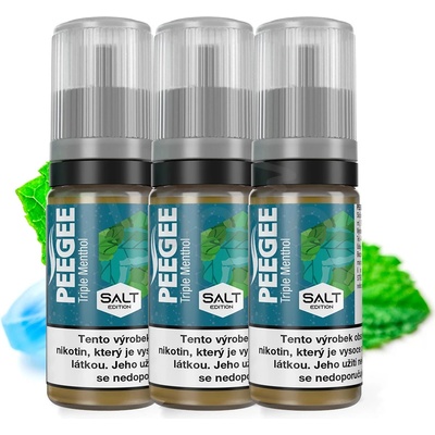 PeeGee SALT TRIPLE MENTHOL 3 x 10 ml 10 mg
