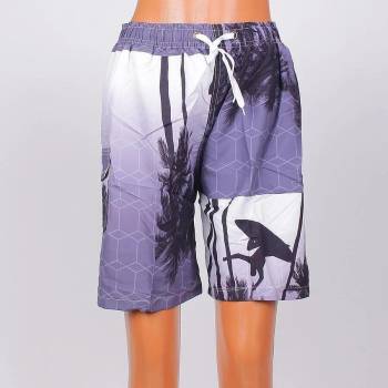 Image 1 of Мъжки шорти в сиво с палми