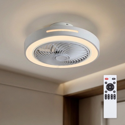 Brilagi - димируемо LED осветително тяло с вентилатор LED/38W/230V диам. 46 см бяло + дистанционно управление (BG4034)