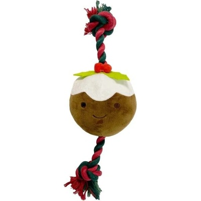 HAPPY PET Ropee Vianočný puding hračka pre psov 30 cm