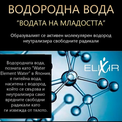 ELIXIR Бутилка за водородна вода Elixir