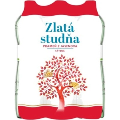 Zlatá Studňa Pramenitá voda sýtená 6 x 1,5 l