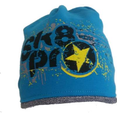 RDX bavlněná dvojvrstvá čepice SK8PRO modrá
