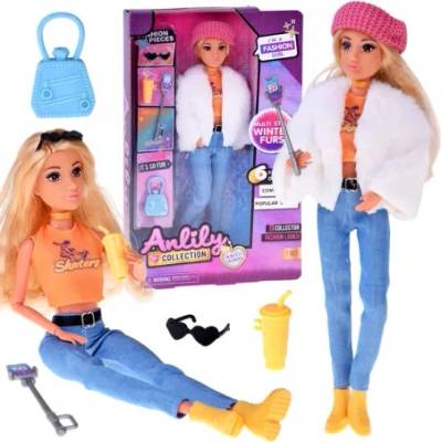 Bábika Anlily influencerka v zimnom outfite