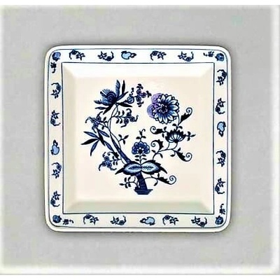 Cibulák tanier plytký 4-hranný 27 cm originál cibuľový porcelán