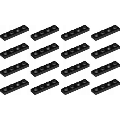 LEGO® 3710 Platnička 1X4 Čierna 16 Ks