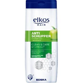 Elkos Clean & Care Shampoo na vlasy proti lupům s vůní jablka 300 ml