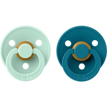 BIBS Colour Natural Rubber Size 2: 6+ months биберон Nordic Mint / Forest 2 бр