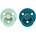 BIBS Colour Natural Rubber Size 2: 6+ months биберон Nordic Mint / Forest 2 бр