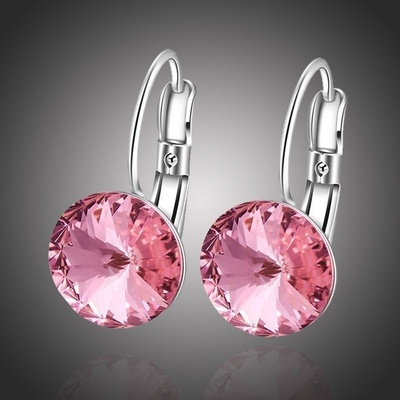 Sisi Jewelry náušnice Swarovski Elements Amanda Rose E-ER0574(2) Růžová