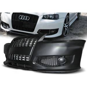  Тунинг предна броня за Audi A3 (1996-2003) - с черна решетка (BUMPA3B)