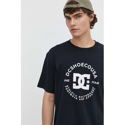 DC Памучна тениска dc в тъмносиньо с принт adyzt05376 (adyzt05376)