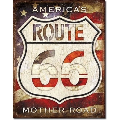 Rt. 66 - Americas Road - plechová cedule,
