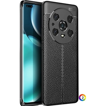 Image 1 of Honor Magic4 Pro Удароустойчив Litchi Skin Калъф и Протектор