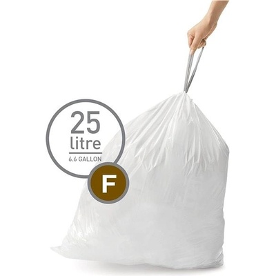Simplehuman Sáčky 25 L typ F zatahovací 20ks v balení 20µm