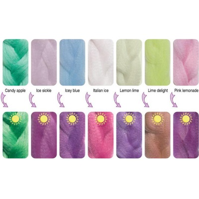 100% Jumbo Braid Měnící Kanekalon Icey Blue