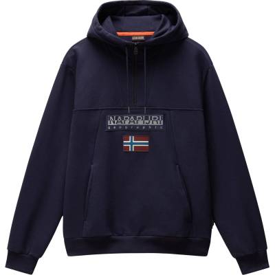 Napapijri Мъжки суичър Napapijri Burgee Half Zip Hoodie 2.0 Hoodie - Blu Marine - размер S (017-4048-0211)