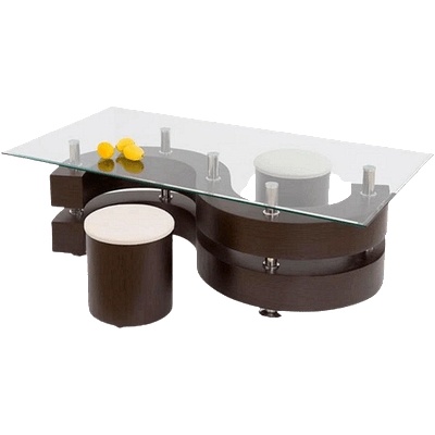 Комплект холна маса с табуретки Nina II 130 cm венге