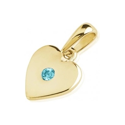 Luxur Přívěsek Millie žluté zlato se světle modrým zirkonem-11 2 0678.0Z00.0.00.103.23