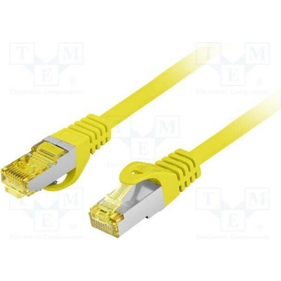 Lanberg PCF6A-10CU-0500-Y Patch S/FTP Cat 6a RJ45 vidlice z obou stran lanko Cu