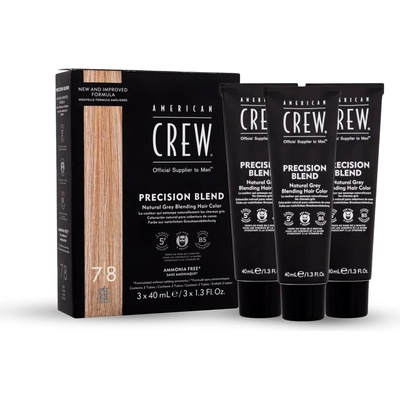 American Crew Боя за коса за мъже - тъмно руса/руса PRECISION BLEND BLOND-7/8 3x40mL (12010324836)