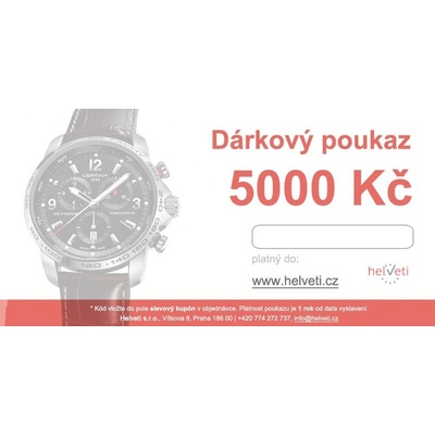 Helveti Dárkový poukaz 5000 Kč