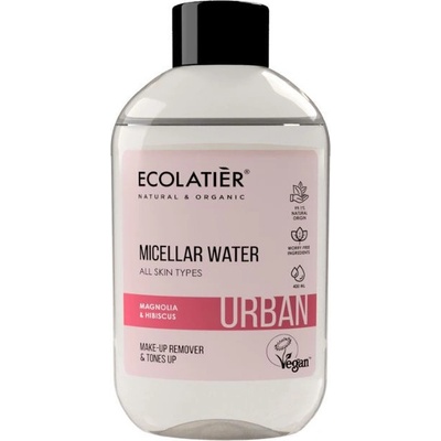 Ecolatier Urban micelární voda na odstraňování make-upu Magnólie a Hibiscus 400 ml