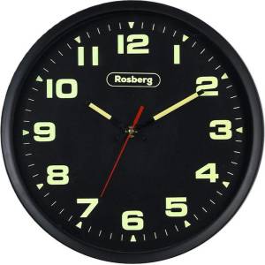 Rosberg 32 см стенен часовник с фосоресциращи цифри Rosberg модел R59998E (R59998E)