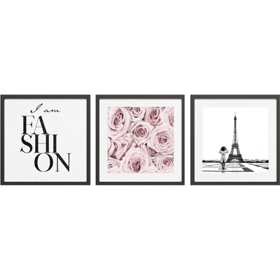 Styler Картини в комплект от 3 бр. 30x40 cm Parisienne - Styler (OB-22719)