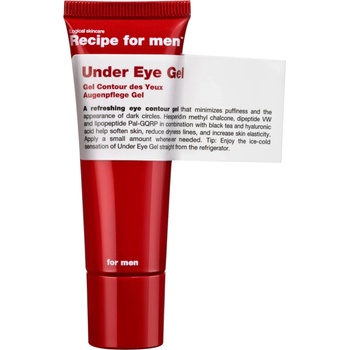 Recipe For Men Recipe For Men, Under Eye Gel, 100% vegan, Minimizes puffiness, Morning and evening, Eye Gel, 25 ml