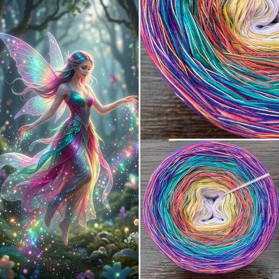 Příze Čarovné klbko (4n) 1000m Pixie Dust Magic Ball 05
