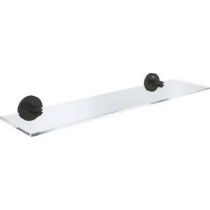 GROHE QuickFix Start - Рафт, дължина 53 см, стъкло/черно мат 412022430 (412022430)