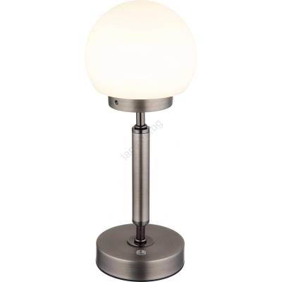 GLOBO 21033A-LED Акумулаторна настолна сензорна лампа HAKU LED/2, 5W/5V 2700/4000/6500K антрацит (GL7925)