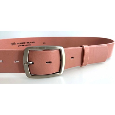 Penny Belts dámský kožený opasek 46503 růžový