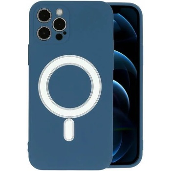 Image 1 of iExpert Силиконов гръб с MagSafe Тъмно син за iPhone 12 (3120264)