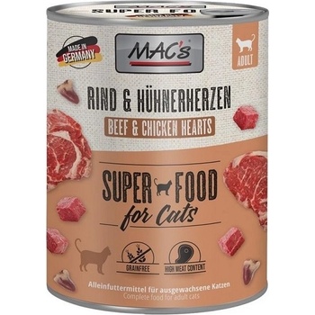 Mac's Cat hovädzie a Kuracie srdce 0,8 kg