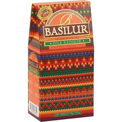 Basilur Čierny listový čaj Folk Rainbow jahoda višne 100 g