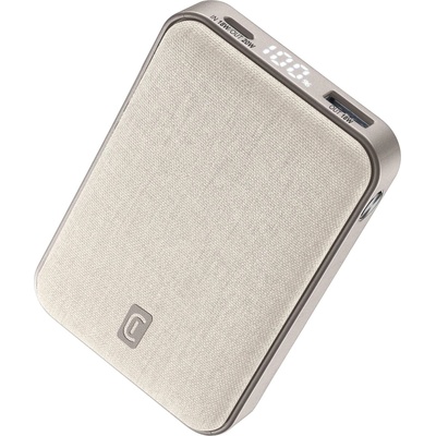 Cellularline Външна батерия GLAM 20W PD 10000 mAh LCD бежова 14326