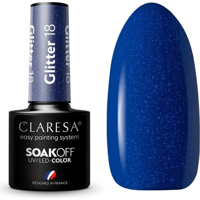 Claresa Gél lak Glitter 18 5 g