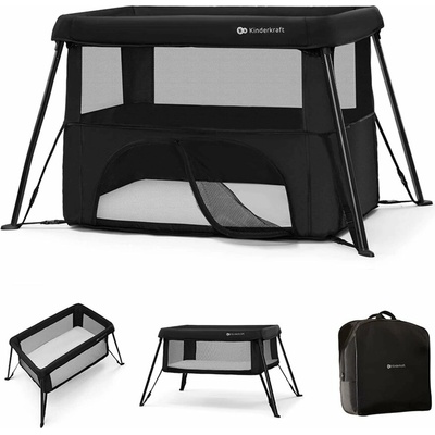 KINDERKRAFT Postýlka cestovní Cami Black