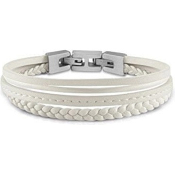 Guess pánský bílý náramek JUMB01345JWSTWIT T/U