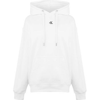 Calvin Klein Суичър Calvin Klein Jeans Women's CK Embroidered Relaxed Hoodie - Bright White