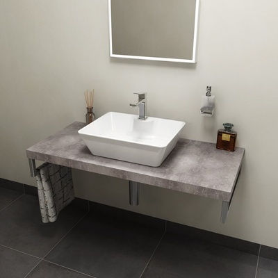 Sapho AVICE deska 90x50cm, cement AV097 – Zbozi.Blesk.cz