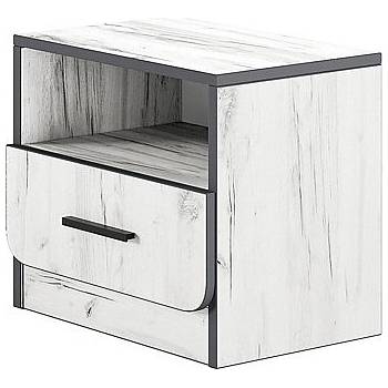 IRIM Нощно шкафче Сити 3085 дъб крафт бял